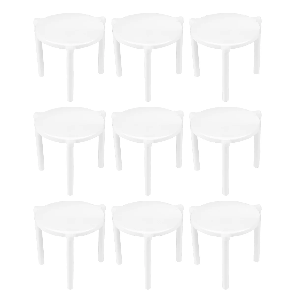 

100 Pcs Pizza Stand Tripod Plastic Stack Disposable Saver Pp Support Frame Work