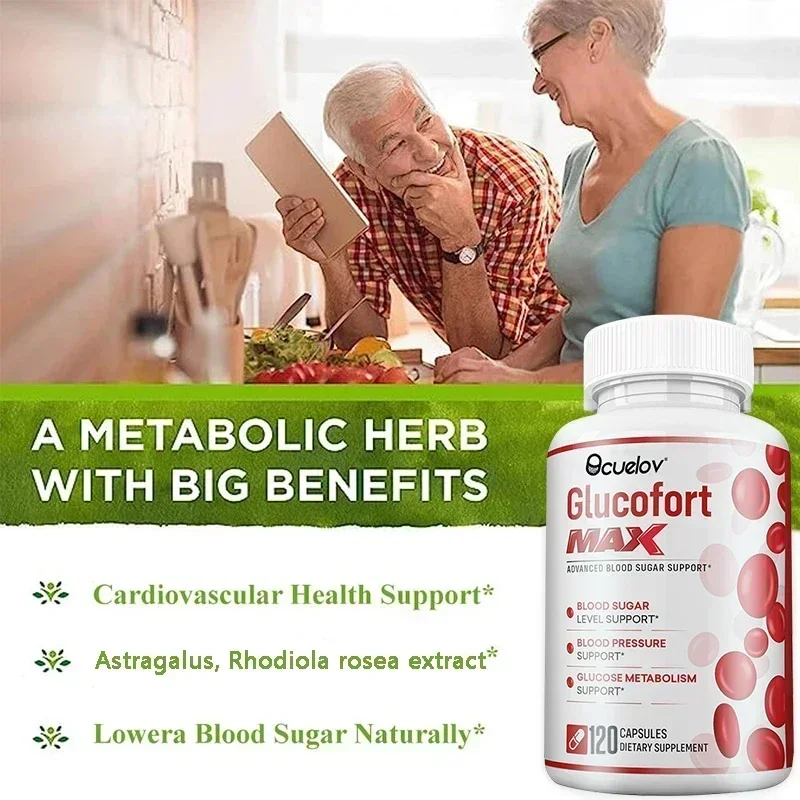 All-natural Blood Sugar Support Supplement Balances Blood Sugar, Blood Pressure, Glucose Metabolism, Non-GMO, Gluten-free