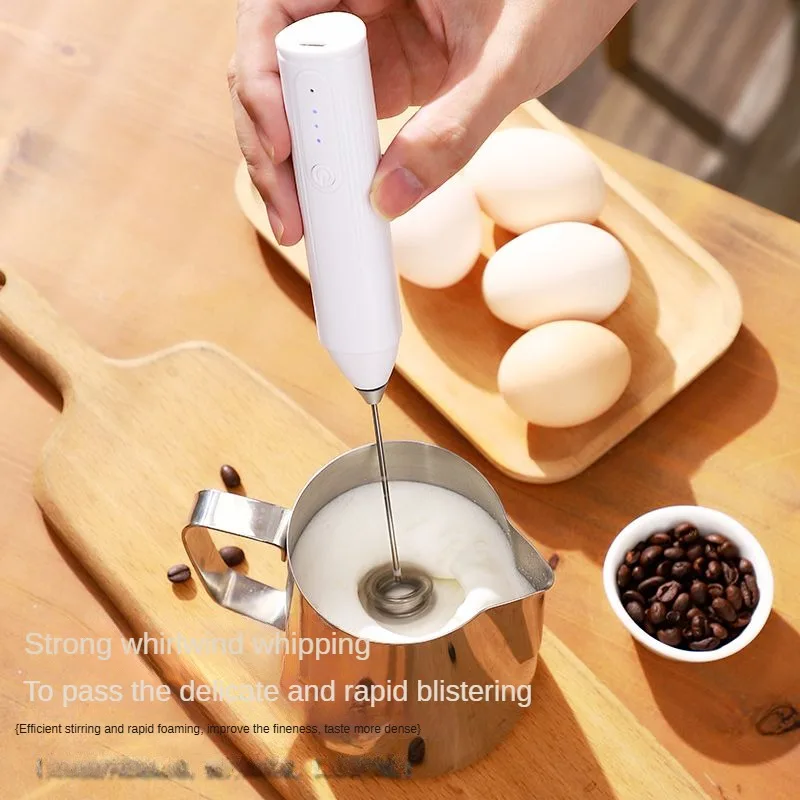 Electric milk frother, handheld electric milk coffee mixer, 3-speed egg beater, coffee machine, cream frother, kitchen mixer