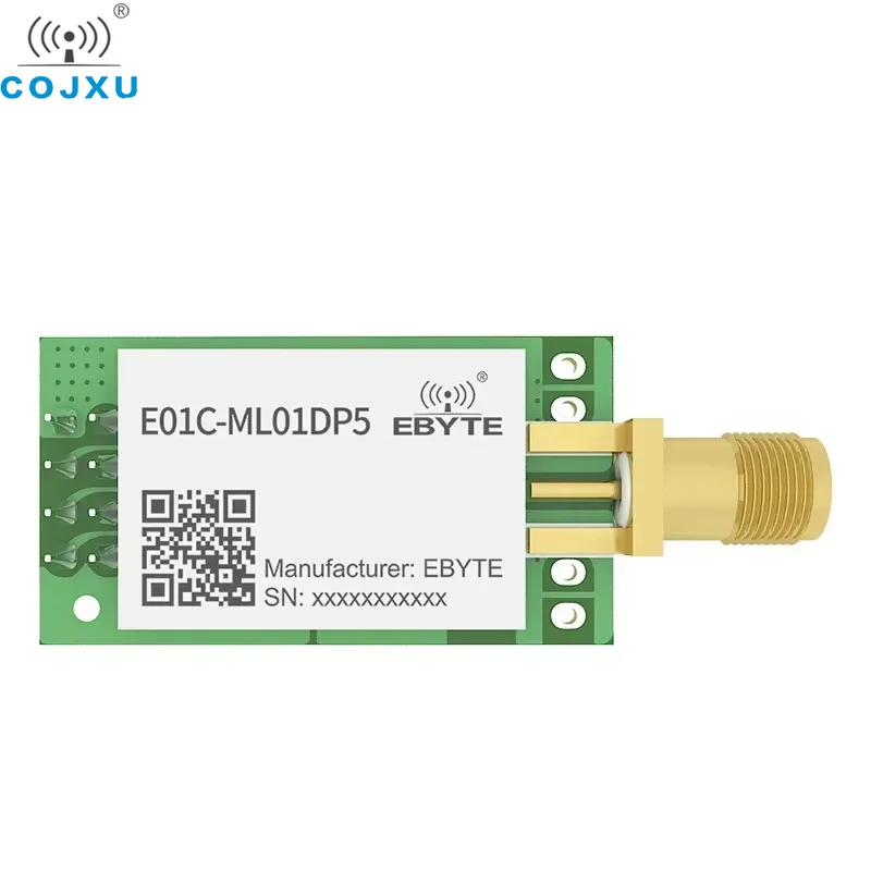 2.4GHz Si24R1 20dBm PA LNA Wireless RF Module SPI SMA-K Antenna Long Range Transceiver Receiver Tansmitter COJXU E01C-ML01DP5