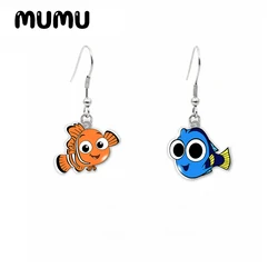 2024 New Finding Nemo Dangle Earring Dory Acrylic Earrings Handmade Jewelry Epoxy Resin Fish Hook Earring