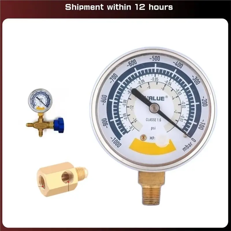 [NEWA76K!】 External Adapter For Value Air Conditioner Vacuum Gauge Negative Pressure Gauge Refrigerator Vacuum Pump Head