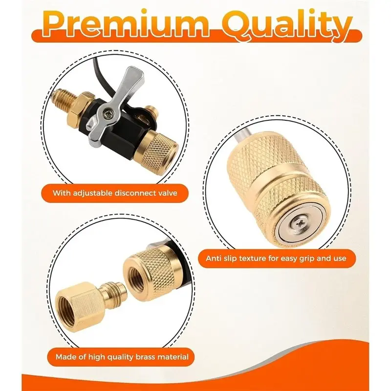 A74G-For HVAC Valve Core Removal Tool- 10 Cores Included(1/4