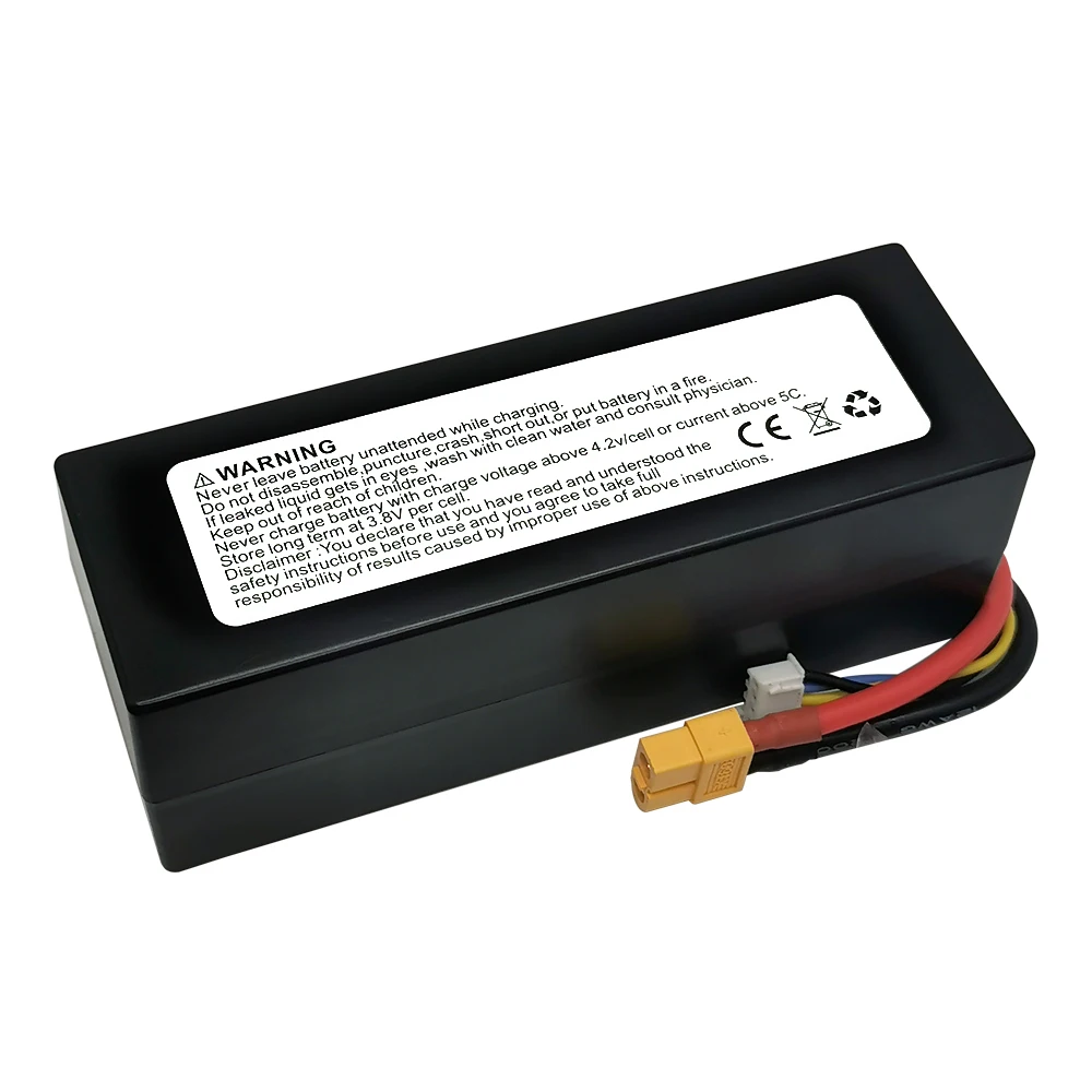 GTFDR Lipo 4S Battery 14.8V 6200mah 80C T Deans XT60 EC5 XT90 XT90-S Hard Case For 1/10 1/8 Buggy Car Airplanes Boats RC Part