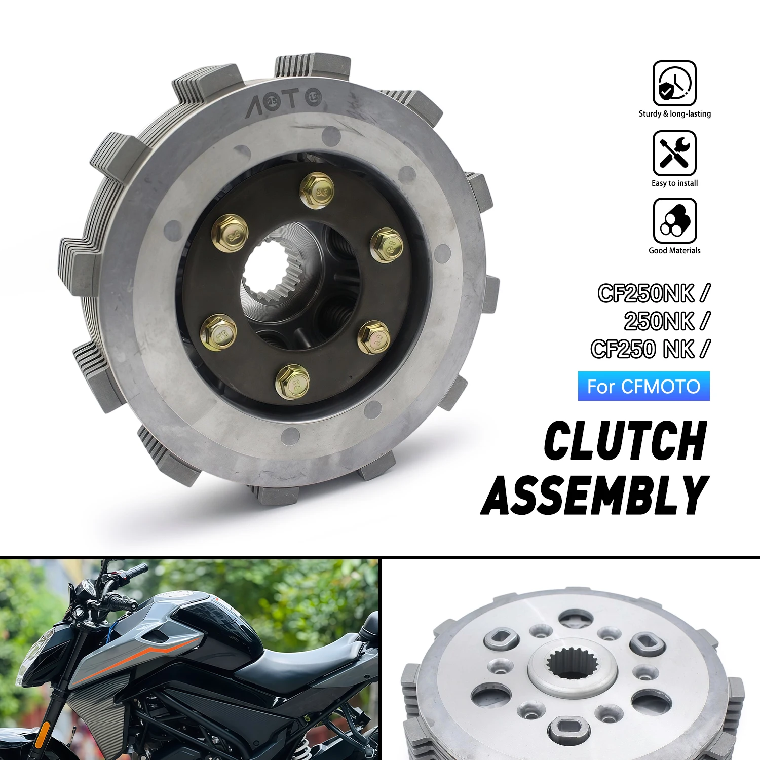 

Motorcycle Clutch Plates Assembly Kits Disc Plate Set For CFMOTO CF250 NK CF 250NK CF250NK Engine Accessories