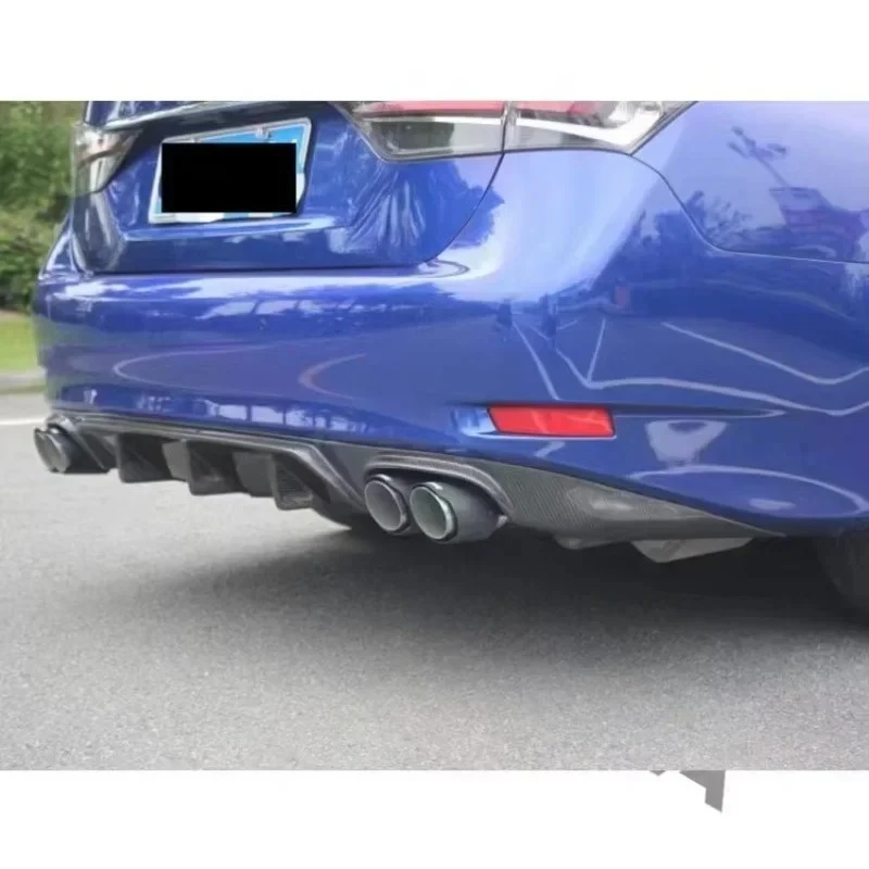 Diffuser with Exhaust Lip  for Lexus GS Rear Bumper Lip Perfect Fitment High  Quality Carbon Fiber Rear