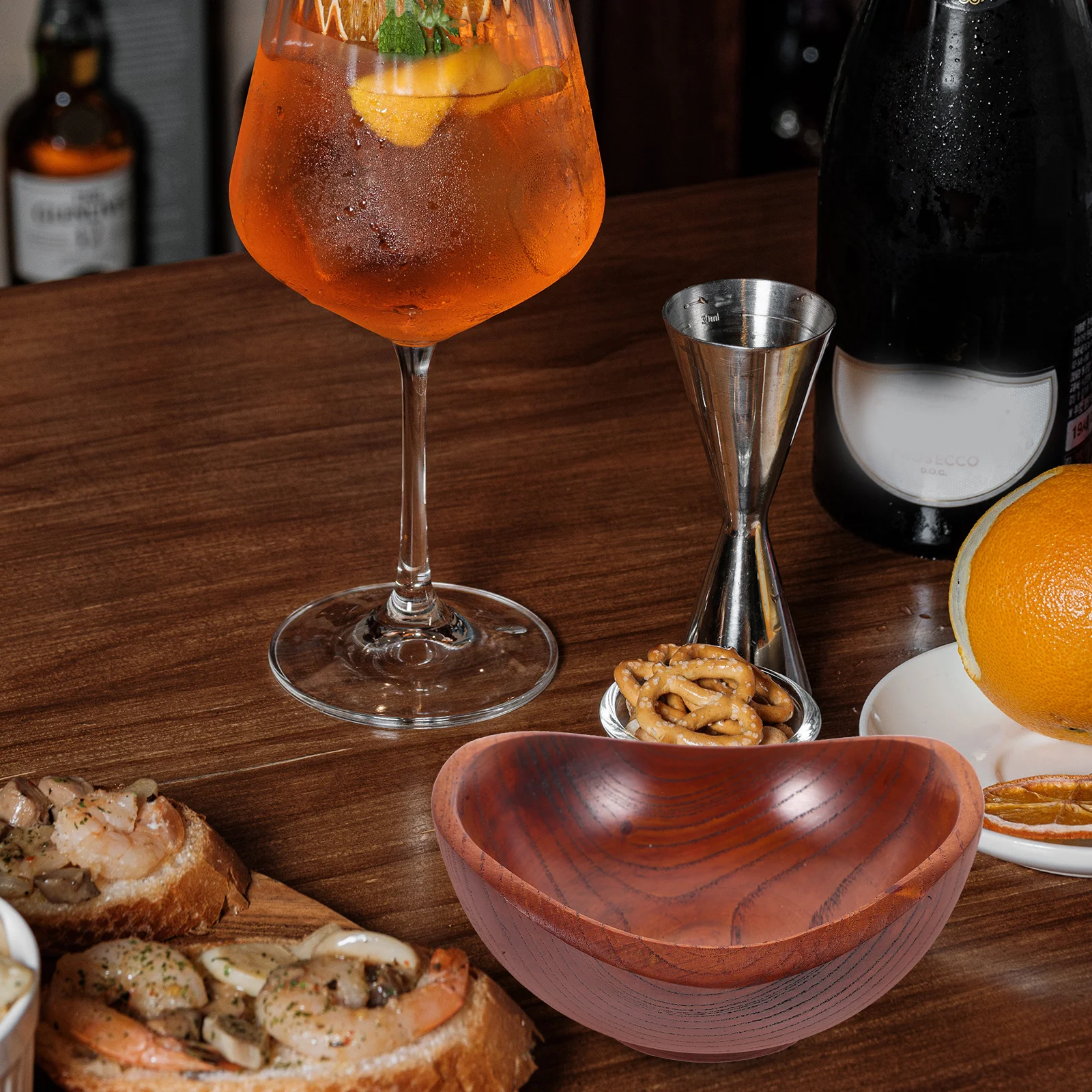 وعاء خشبي أنيق على شكل سبيكة ناعم الملمس وجبة خفيفة من الأرز وعاء تقديم الفاكهة للمناسبات المنزلية أوعية سبيكة خشبية أوعية خشبية