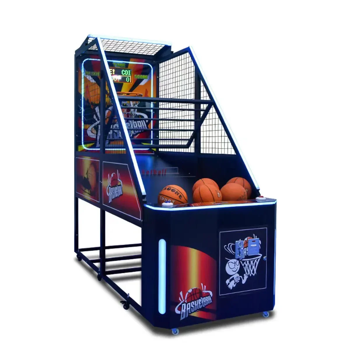 

Wholesale Indoor Entertainment Center Coin Operated Basketball Arcade Game Machine Children Basketball Arcade Game Console