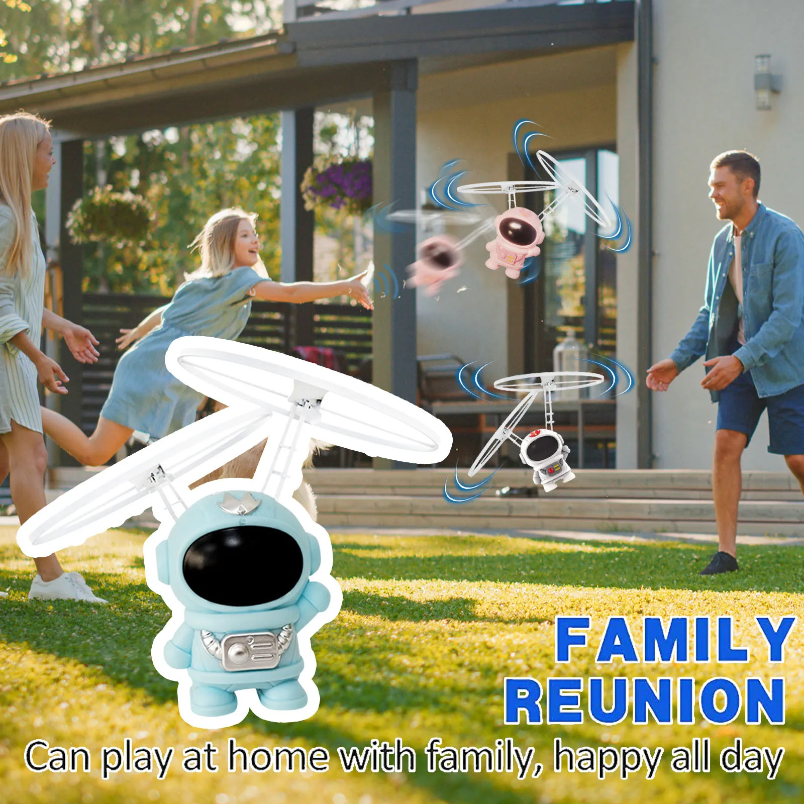 

The Astronauts Flying Toy Hand Controlled Flying Toys Magic LED Lights Controller Mini Drone Fly Spinners Toy For Kids Gifts