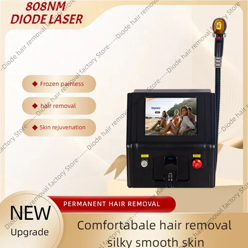 

Painless Depilation Lighten Skin Tone with Diode Laser 808 Hair Removal Machine With 3 Wavelength Safe Beautify Machine