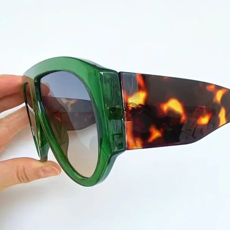 Modische Unisex-Sonnenbrille mit Froschspiegel, UV-Schutz, Übergroßer Rahmen, Breite Bügel, Sonnenbrille Google – Detail 11