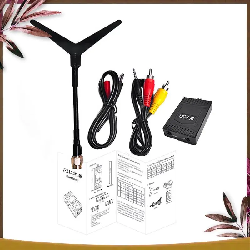 Premium 1.2G 1.3G VRX 9 Channel FPV Video Audio Receiver For RC Long Range Airplane Drone