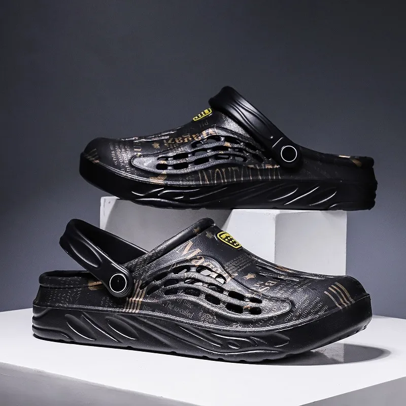 Plus Size 49 Mens Clogs Sandals Beach Slippers Summer Garden Shoes Men and Women Outdoor Leisure Slides Clogs Soft Sandals