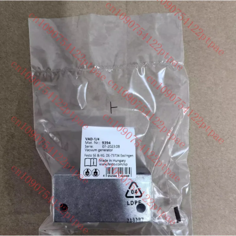 

Новый вакуумный генератор с воздушной пластинкой для FESTO VAD-1/4 9394.