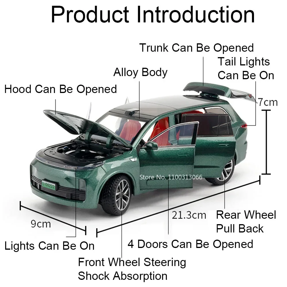 1:24 tanque 500 líder ideal l9 brinquedos carros modelos roda puxar para trás veículo luz som miniatura fora de estrada crianças presentes do dia das crianças