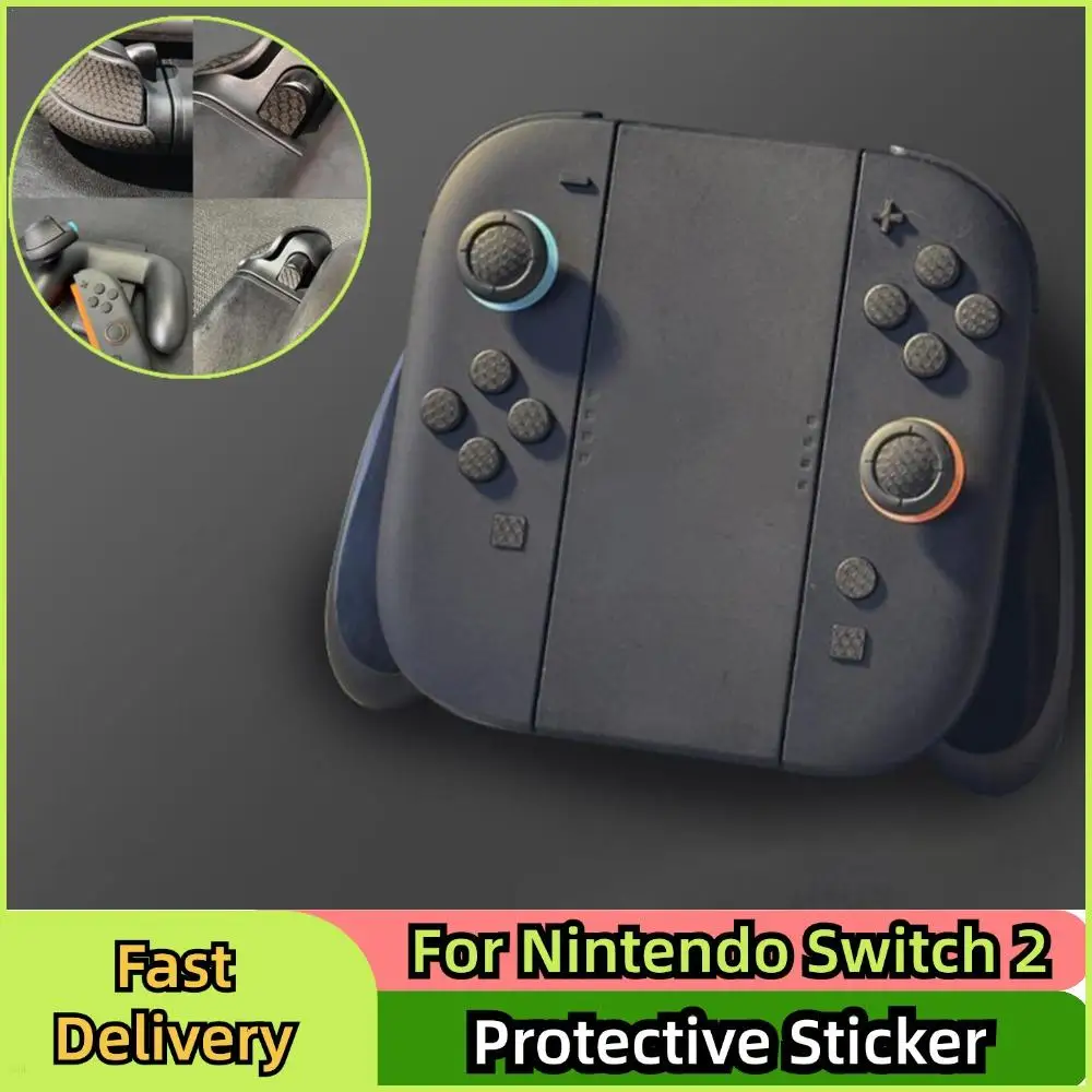 For Nintendo 2 Protective Sticker Controller Thumb Stick Cap Sticker Carbon Fiber Grip Anti Slip Stickers Sweat Resistant