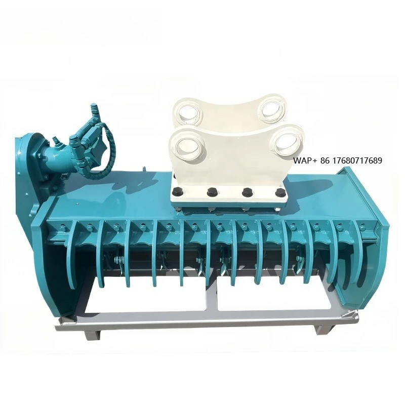 

Excavator Mowing Machine High Strength Steel Hydraulic Flail Mower for 4-23Ton Small