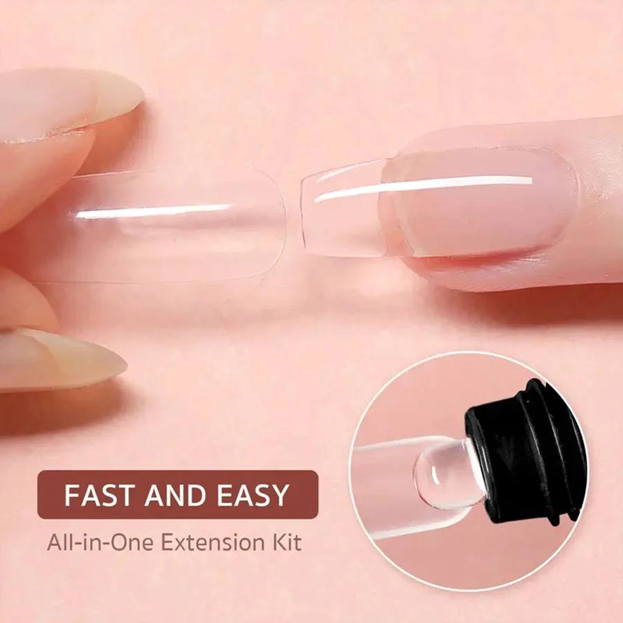 Poly Extension Gel Kit 6 Colors All Seasons Collection Nail Lamp Slip Solution Base Top Coat Nail Extension Building Complete