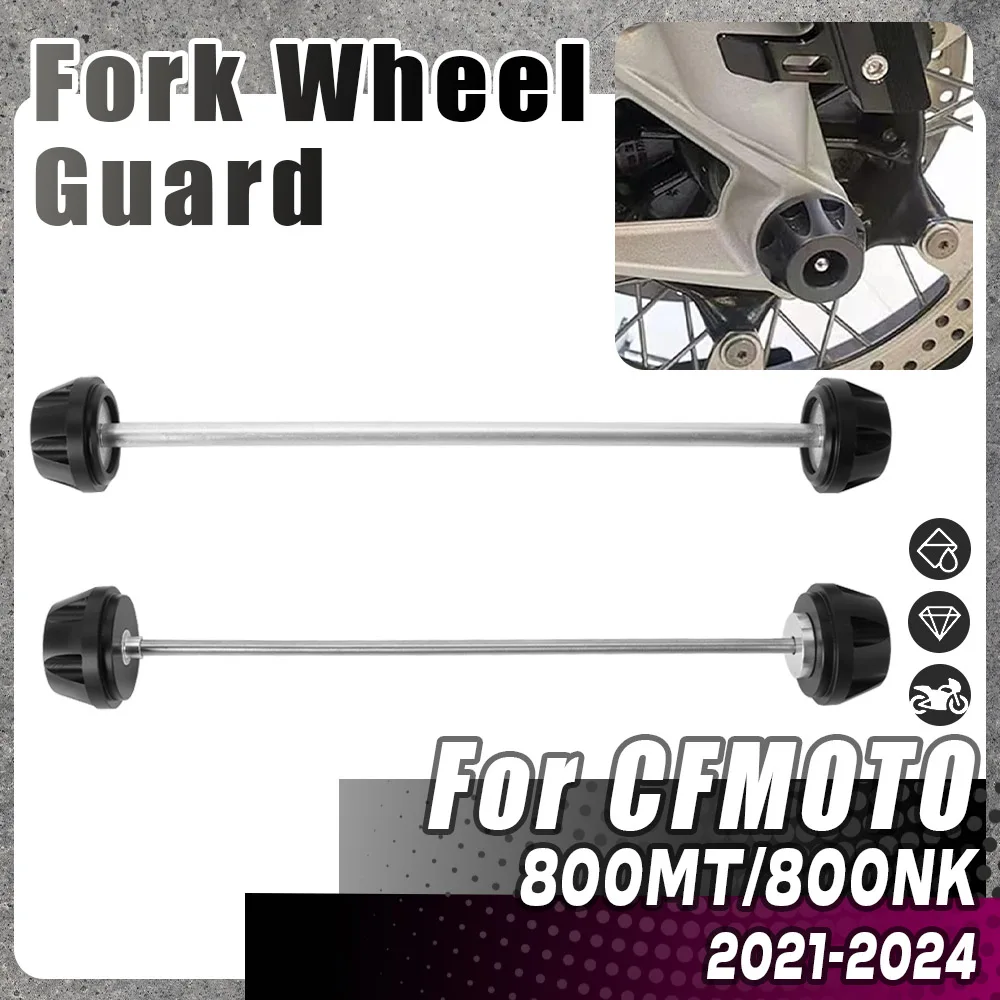 

Front Rear Wheel Axle Fork Crash Sliders For CFMOTO 800NK 800MT 2021-2024 Motorcycle Wheel Hub Anti-Collision Protection Bar