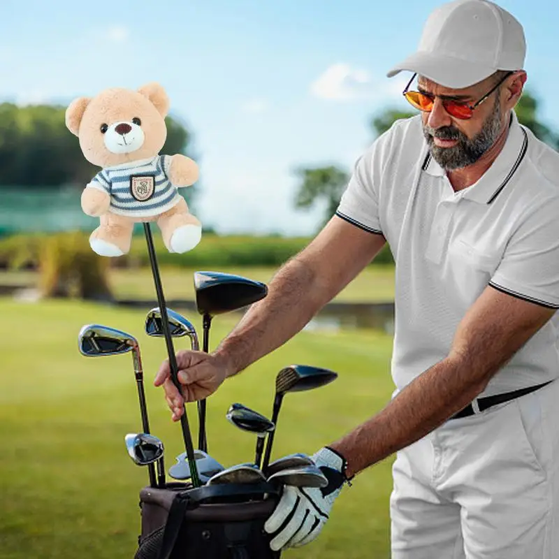 Couvre-tête de conducteur de club de golf en forme d'ours, couvre-tête de club, drôle, peluche, dessin animé animal, sports, le plus récent