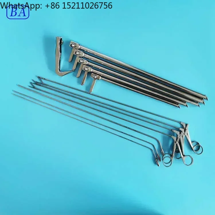 ENT esophagoscope tube with fiber/esophagoscopy set/esophageal forceps