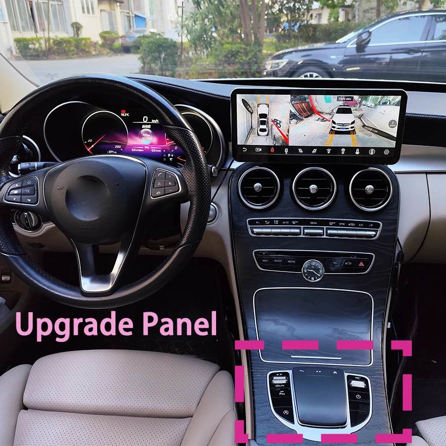 Upgraded Interior From Old To New Central Control Touch Mouse Decorative Panel Easy To Install Mercedes Benz E/C GLC 2015-2019