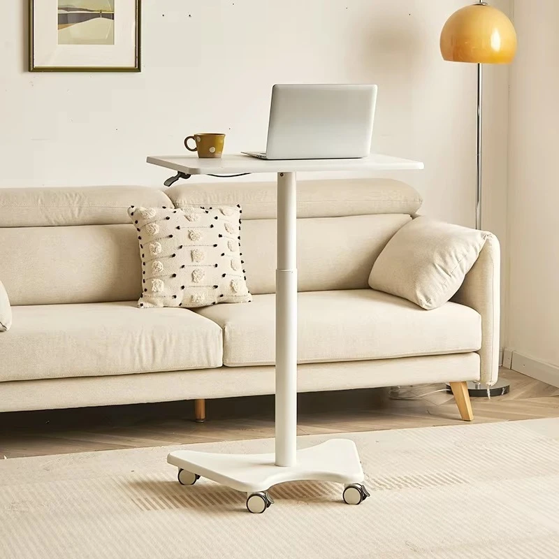 Height Adjustable Pneumatic Mobile Standing Computer Desk Home Office