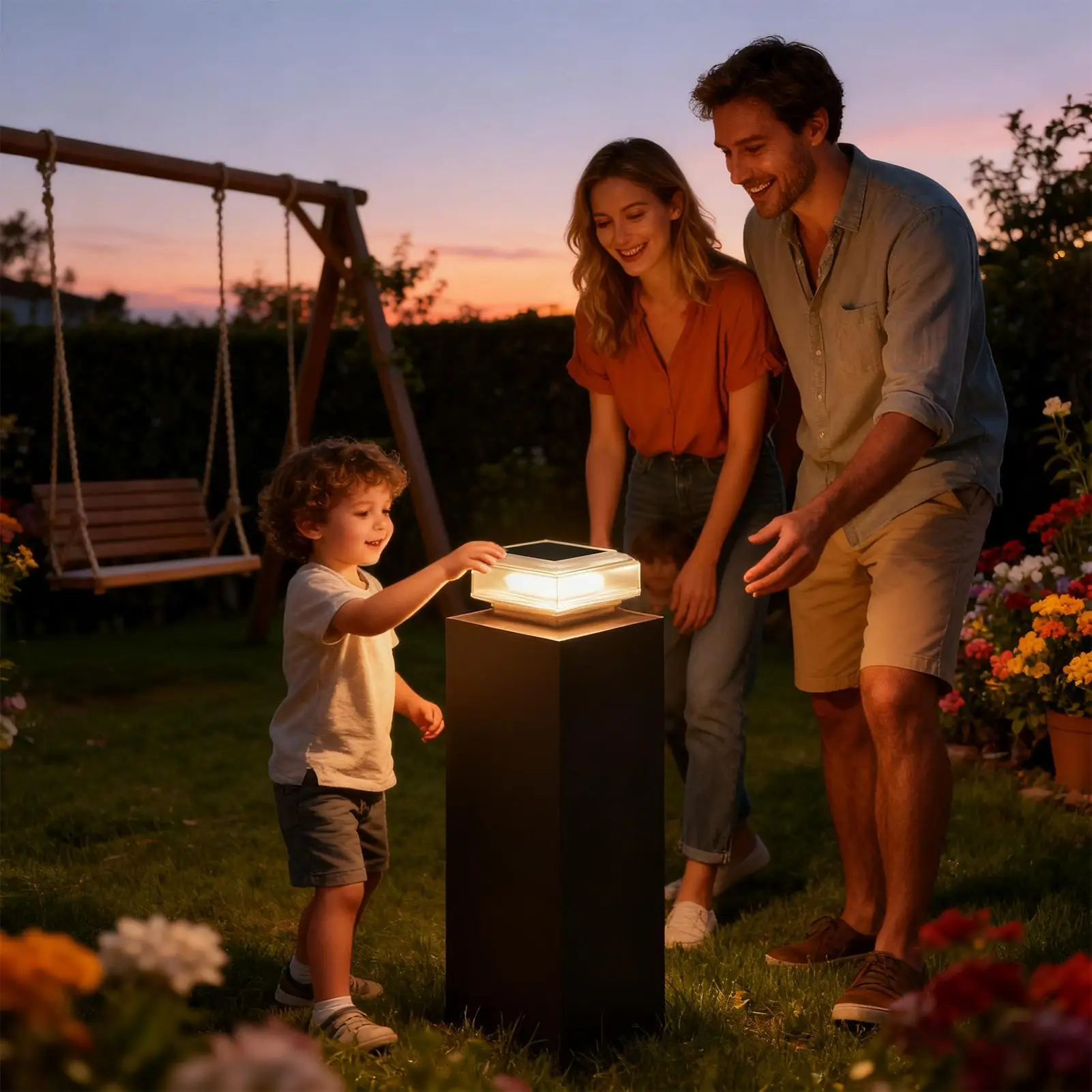 أضواء عمود تعمل بالطاقة الشمسية فوانيس مقاومة للماء أضواء آخر الزخرفية في الهواء الطلق لعيد الميلاد ساحة الشرفة فناء سطح السفينة سياج