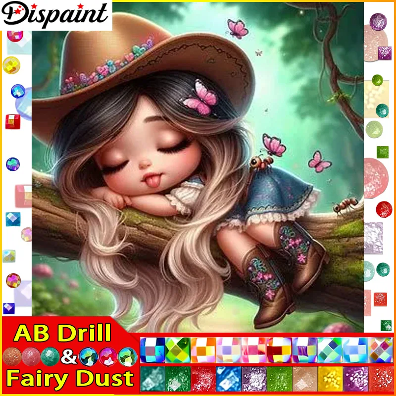 Dispaint Fairy Dust AB Square/Round Drill 5D DIY Diamond Painting 