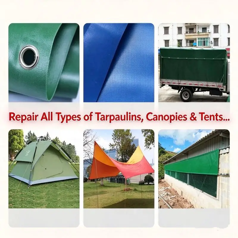 Heavy-duty Fabric Adhesive Tape For Tarps Vehicle Seats And Flooring Features Strong Adhesion And 8cm Width