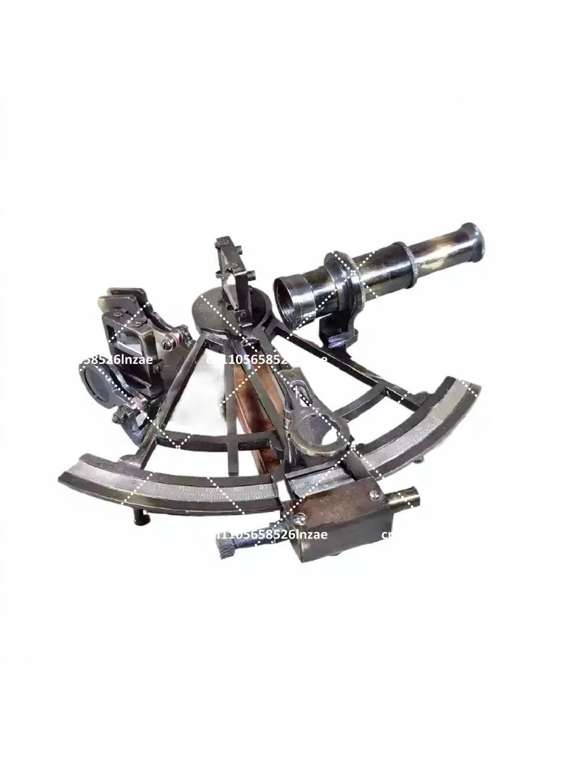 Vintage Solid Brass Sextant Nautical Marine Navigation Instrument Collectible Home Decor Gift