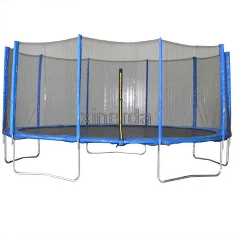 16 Feet Practical Trampoline With Safe Protective Net Jump Safe Bundle Spring Safety With Ladder High Quality Load Weight 700kg