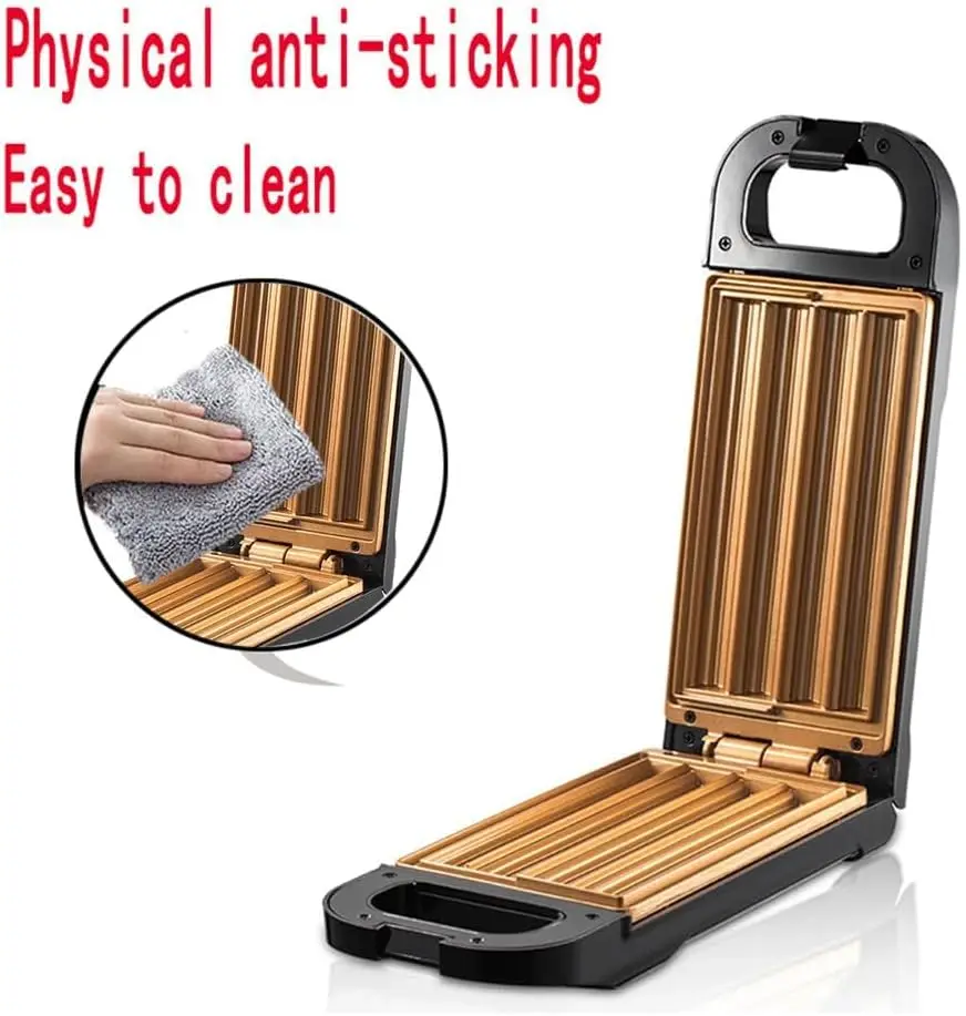 ماكينة تشورو كهربائية بقدرة 850 وات، ماكينة إفطار صغيرة، ماكينة تشورو للتدفئة على الوجهين، مادية مضادة للالتصاق، للمطاعم ب