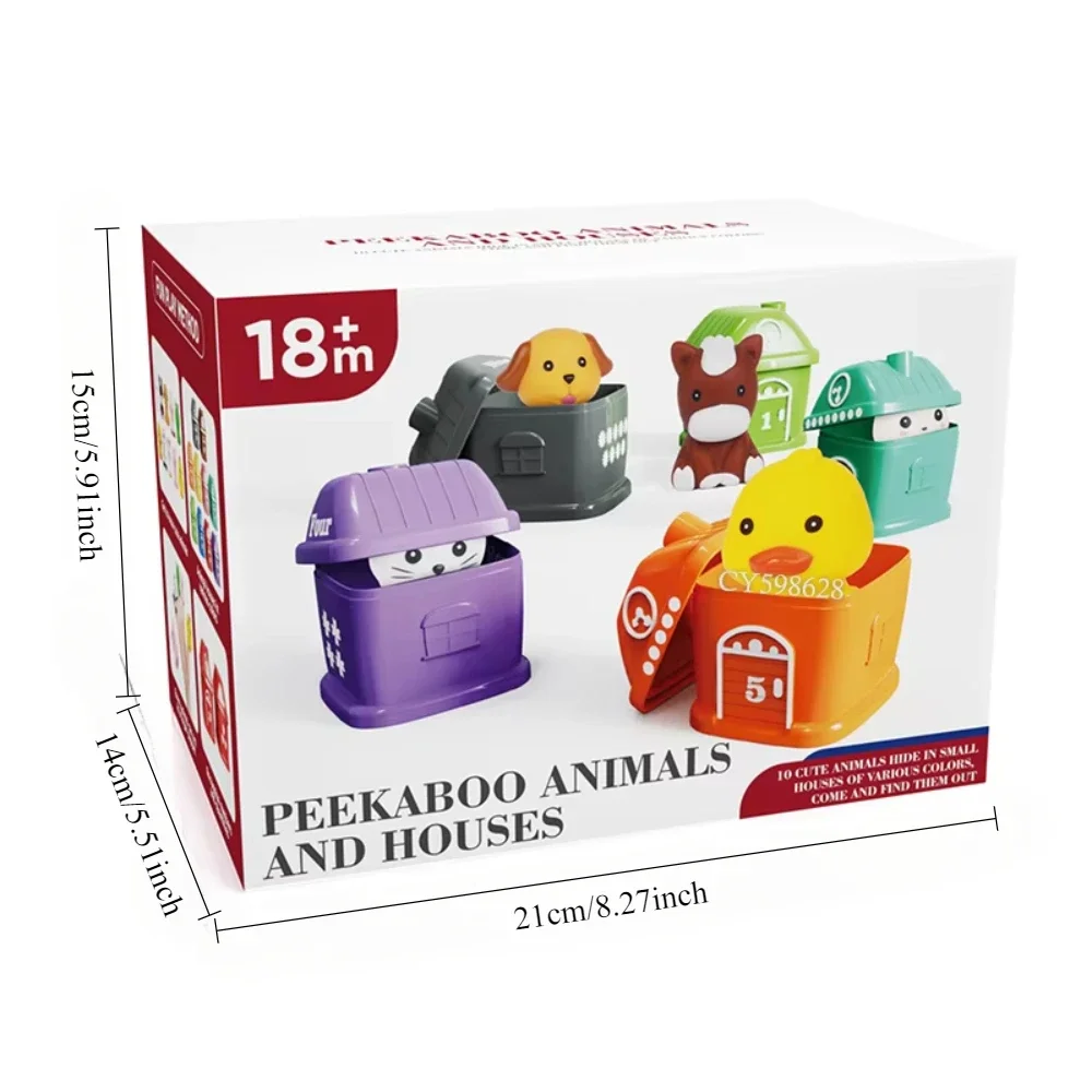 Comptage correspondant et Classification jeux de motricité Fine jouets assortis d'animaux de ferme jouet de tri de doigt jouet éducatif pour les enfants