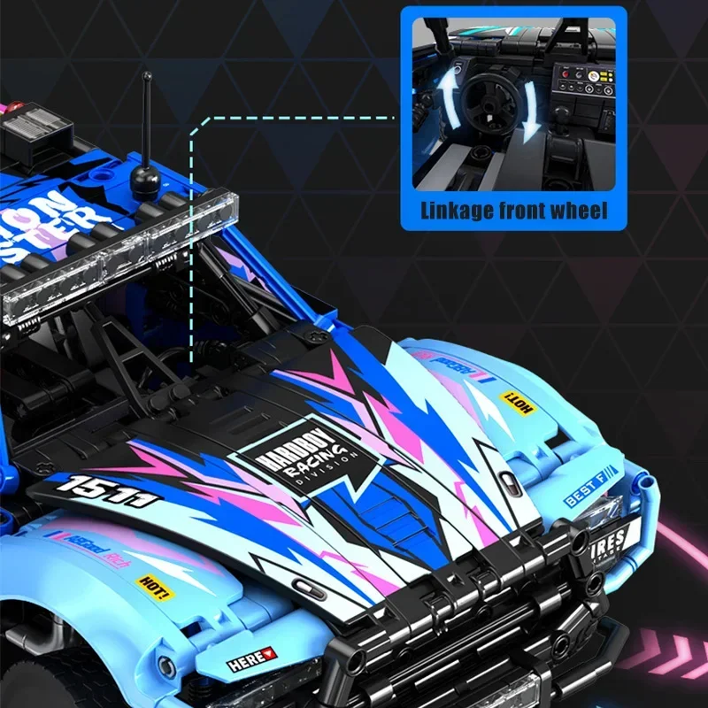 الخبراء الفنيين الملونة على الطرق الوعرة نماذج السيارات الرياضية اللبنات الحضرية الميكانيكية سباق السيارات التجمع اللبنات MOC c