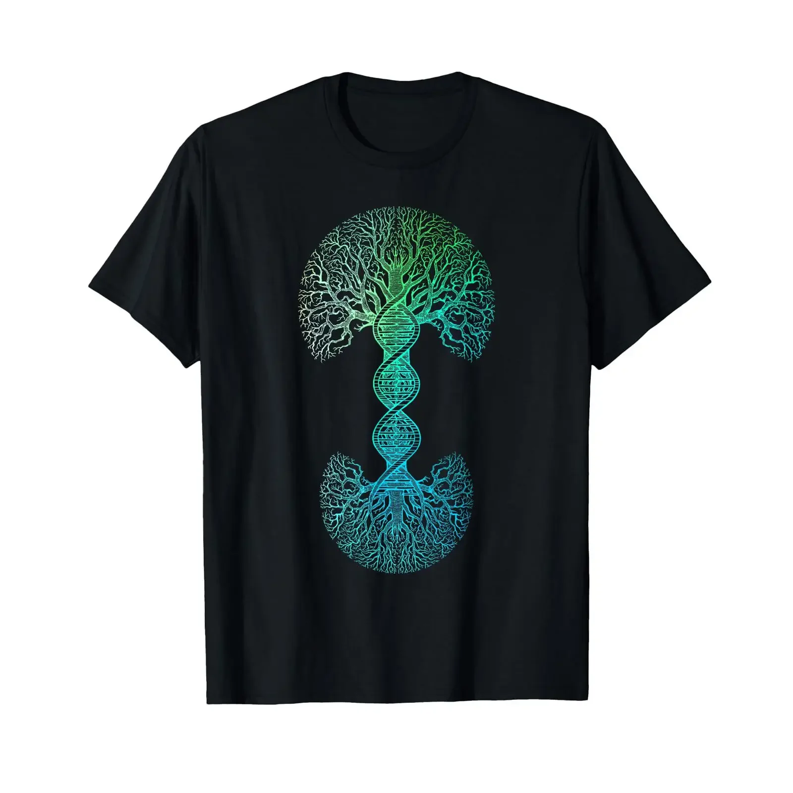 DNA Tree Of Life Science Genetics Earth Day Genealogy T Shirt vintage Washed Comfortable Stretched homme Unisex