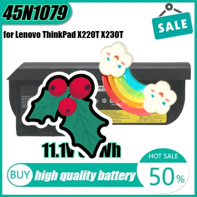 

11.1V 63Wh 45N1079 67+ Laptop Battery for Lenovo ThinkPad X220T X230T 0A36316 45N1078