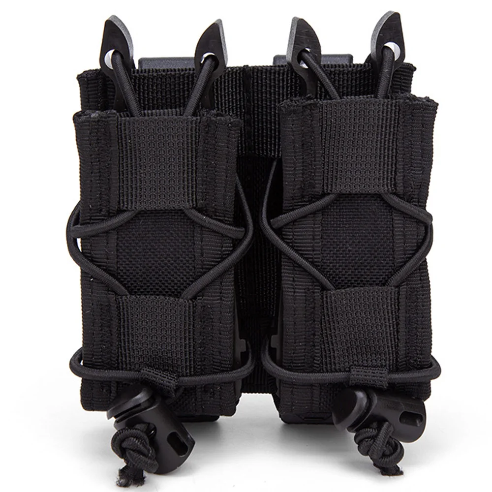 

Двойная тактическая кобура для журналов MOLLE - поясная сумка типа Tiger, подходит для Mag 9 мм/0,45, уличный аксессуар для фонарика