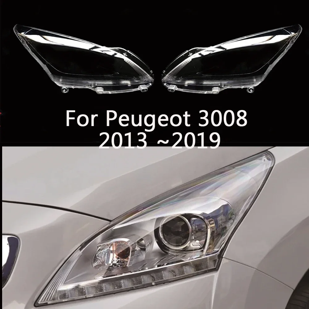 

Линза автомобильной фары HTTCCY для Peugeot 3008 2013 2014 2015 2016 2017 2018 2019 Автомобильная крышка