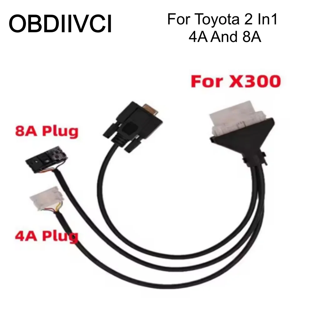 

2 in 1 Directly Programming Cable for Toyota 4A 8A Remote Programming Work For X300 Autel GBox Cable