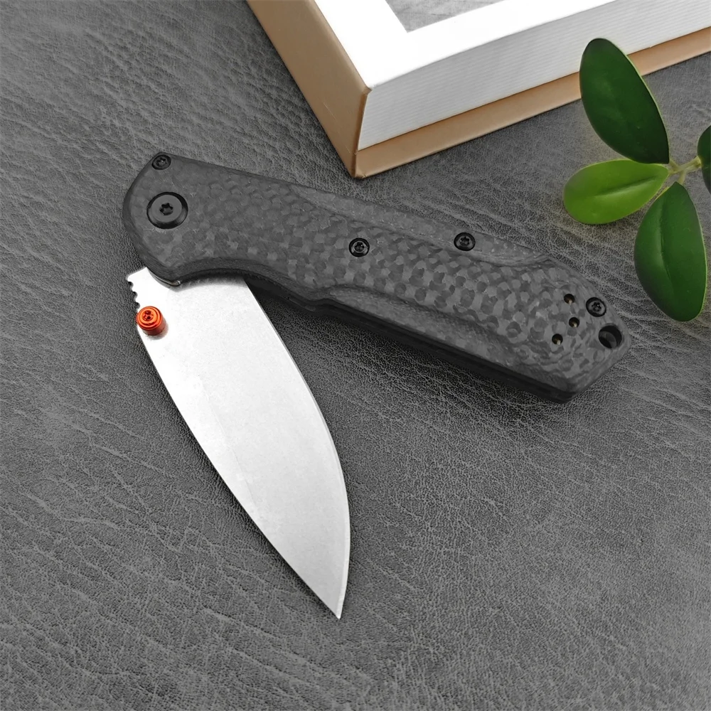 Mini Freek 565-1 Pocket Folding Knife D2 Blade Carbon Fiber Handle Outdoor Camping Hunting Knives Tactical Survival EDC Tools