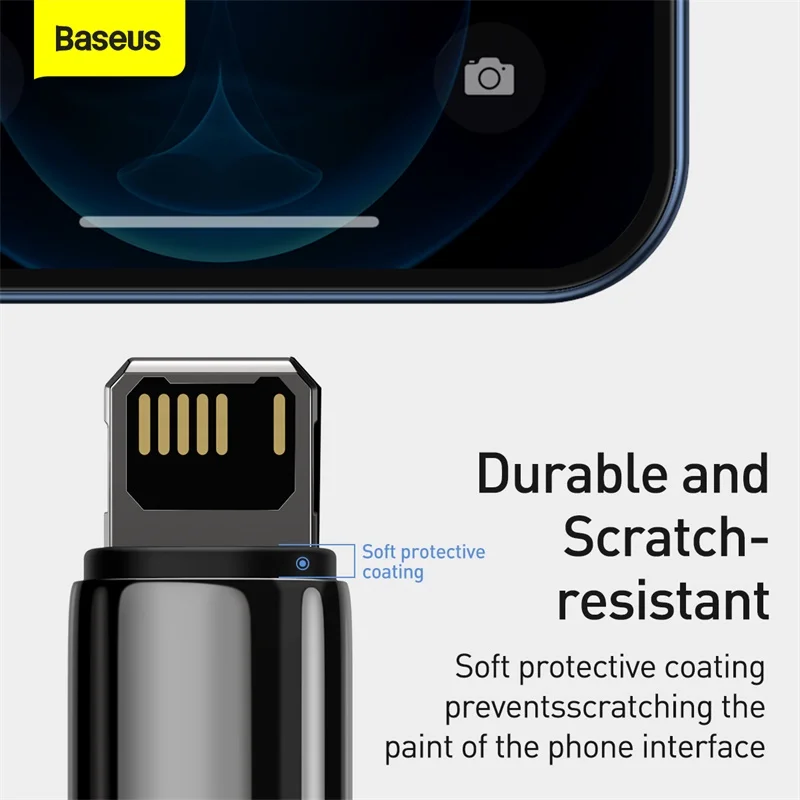 Baseus 2.4A usbケーブルiphone 12 11プロマックスxr xs × ケーブル高速充電ケーブルiphone 13充電照明データライン