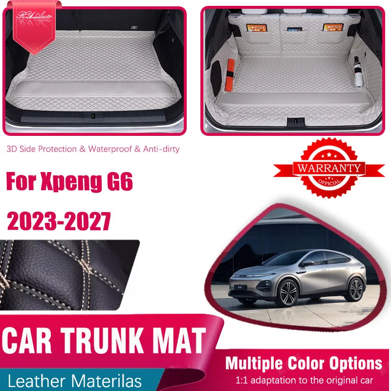 

Leather Car Trunk Mat For Xpeng G6 2023 2024 2025 2026 2027 Anti-dirty Storage Pad Cargo Cover Boot Inner Liner Auto Accessories