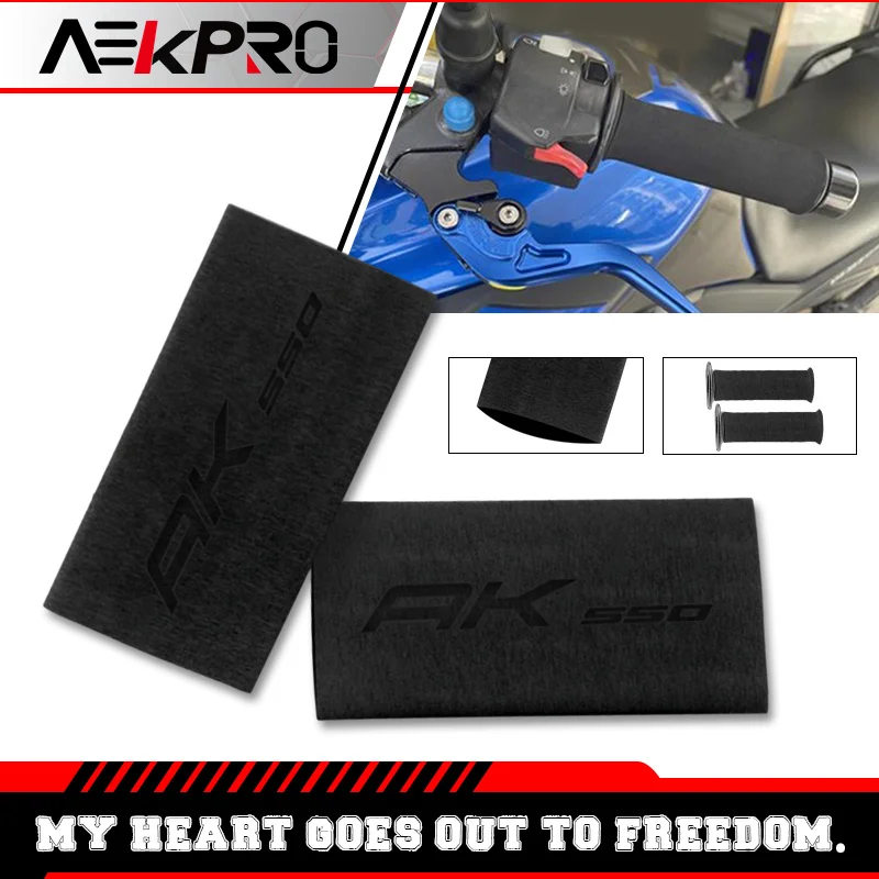 

2024 ak550 Motocycle Anti Silp Handlebar Grip Sleeves Cover Handle Gloves For Kymco AK550 Downtown DT 200i 300i 350i 200 250 350