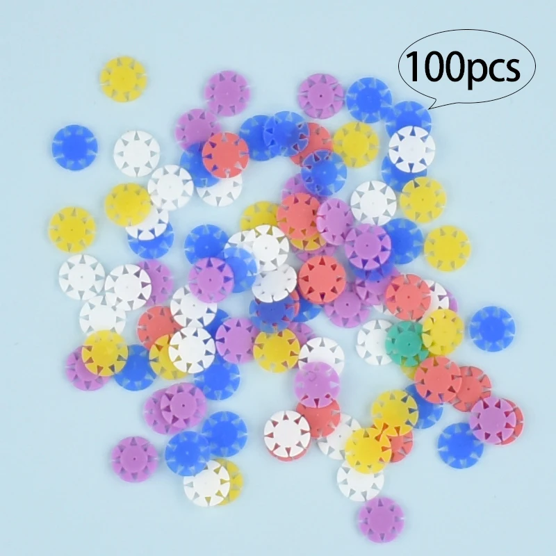 

100 Pcs Dental Endo Root Canal File Disinfection Marking Circle Ring Counting Silicone Endodontics Dentistry Stopper