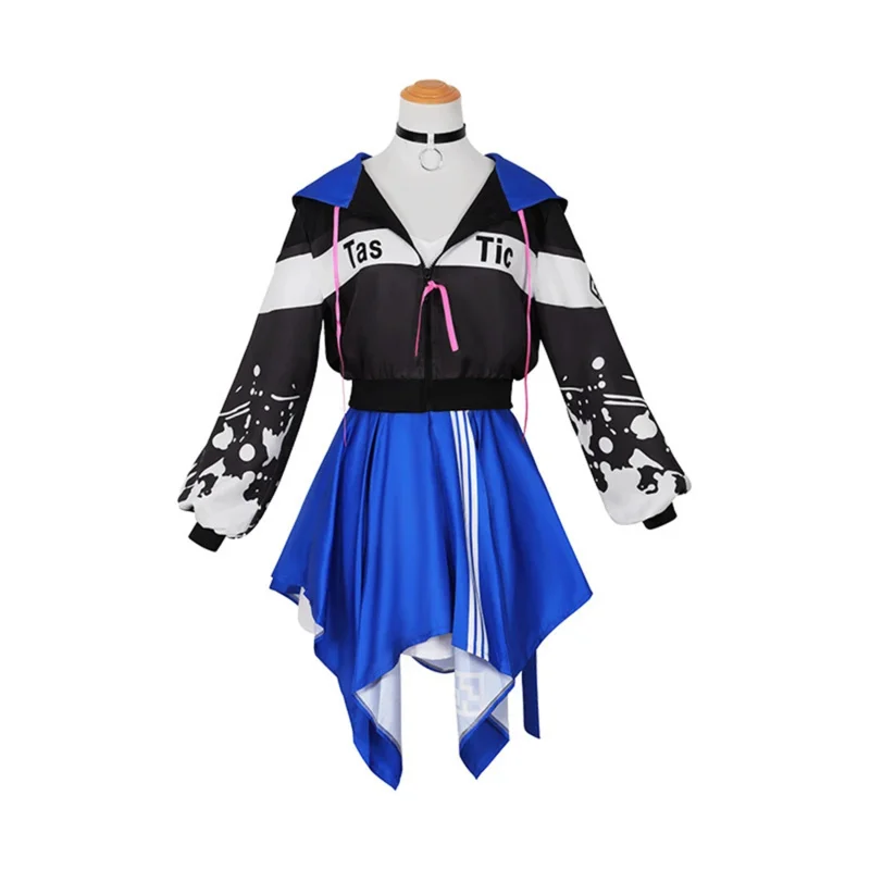 2025 뉴 세카이 컬러풀 스테이지 피트 비비드 배드 스쿼드 미쿠 의상 프로젝트 디바 코스프레 여성 스포츠웨어 스커트 할로윈 파
