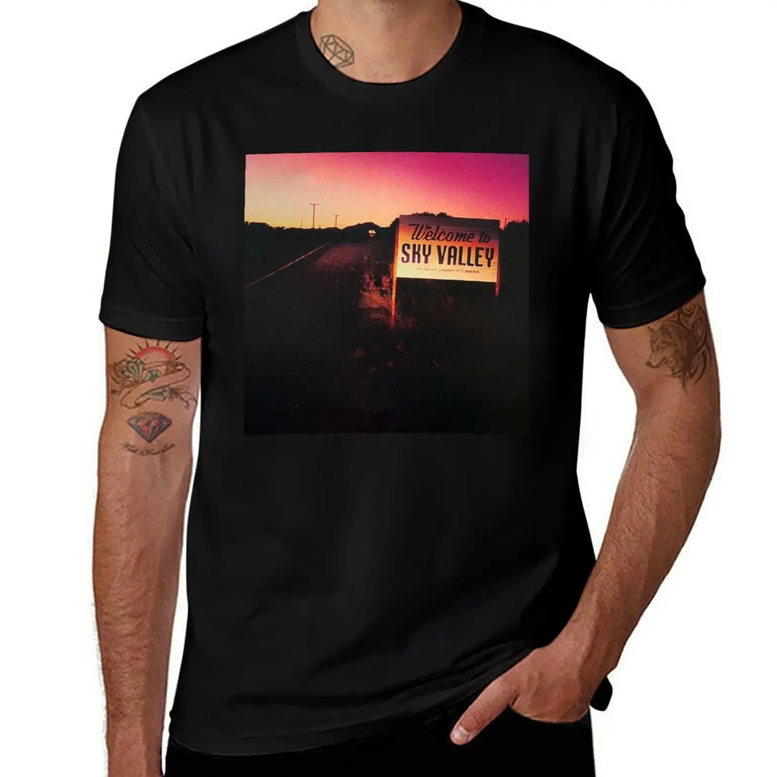 

Welcome to Sky Valley Cover Artwork Kyuss T-Shirt man t shirt heavy cotton printed t shirts for man T-Shirt