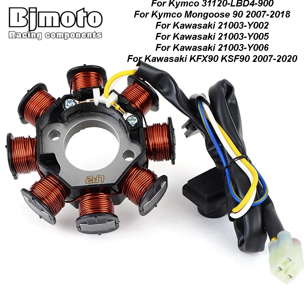 

For Kawasaki KFX90 KSF90 2007-2020 Motorcycle Stator Coil For Kymco Mongoose 90 2007-2018 2017 2016 2015 2014 31120-LBD4-900