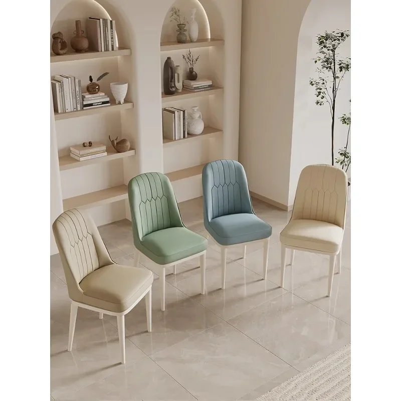 Cream style dining chairs, minimalist modern dining tables, chairs, home backrests, restaurant upholstered chairs,