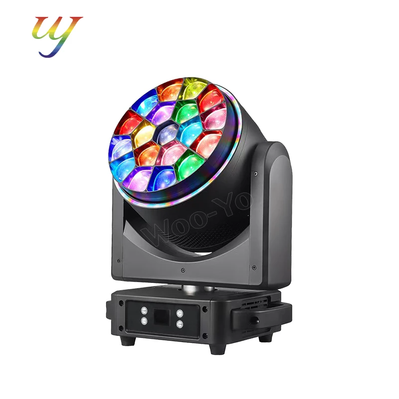 

LED DMX Big Bee Eye 19x40w Moving Head Light RGBW 4-in-1 Beam Dye Zoom Moving Head Light Suitable for Disco Wedding Party Event